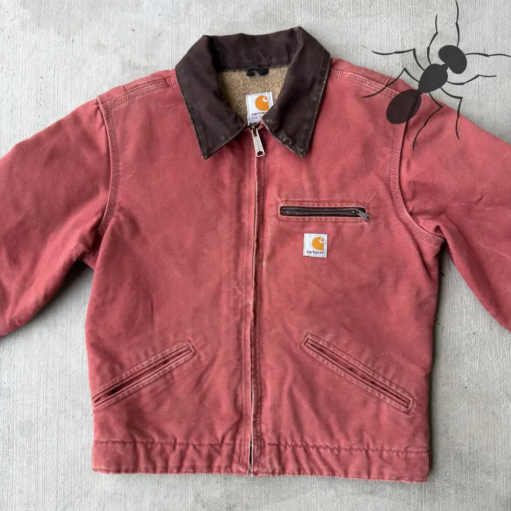 Carhartt WOMENS WJ097 VRS pink Detroit work wear jacket - Picture 3 of 8